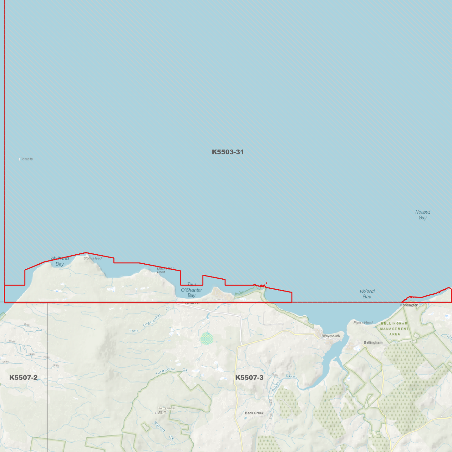 Noland Bay 1m Digital Elevation Model (K5503-31)
