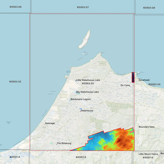 Waterhouse 1m Digital Elevation Model (K5503-33)
