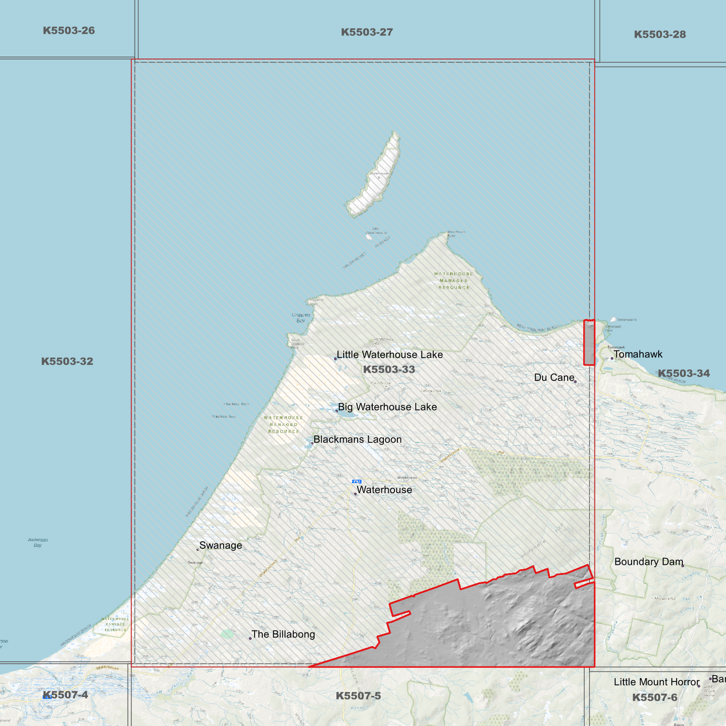 Waterhouse 1m Digital Elevation Model (K5503-33)