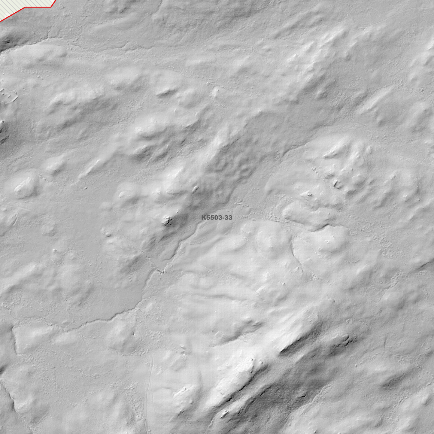 Waterhouse 1m Digital Elevation Model (K5503-33)
