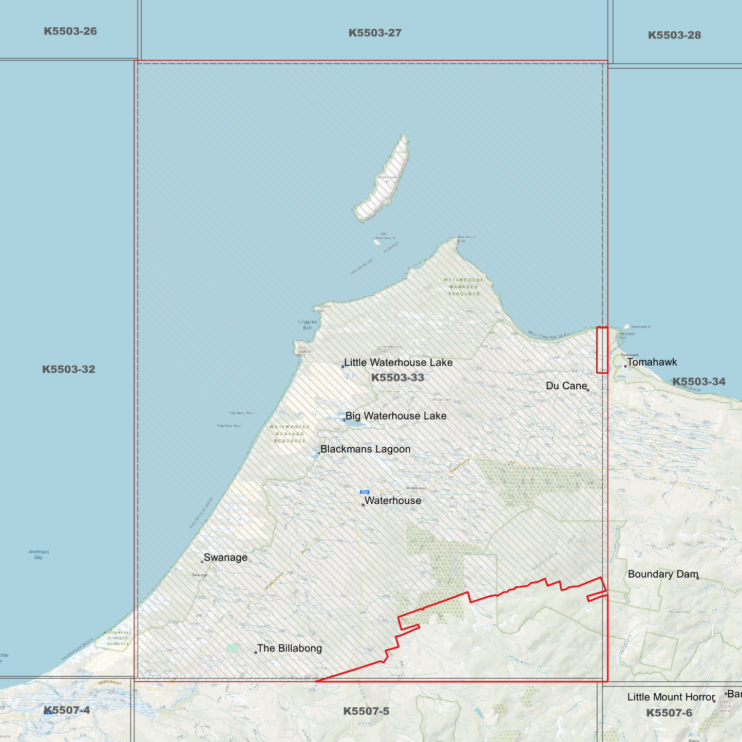 Waterhouse 1m Digital Elevation Model (K5503-33)