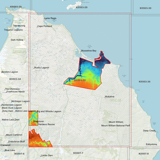 Musselroe Bay 1m Digital Elevation Model (K5503-35)