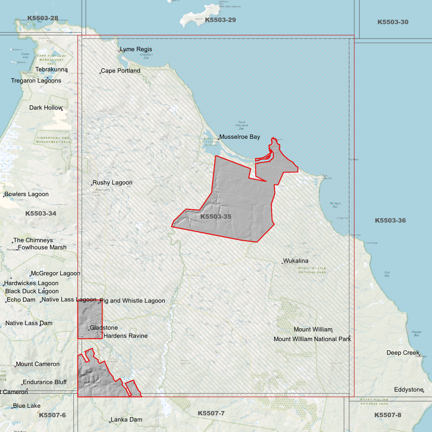 Musselroe Bay 1m Digital Elevation Model (K5503-35)