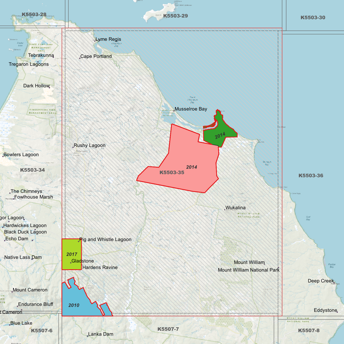 Musselroe Bay 1m Digital Elevation Model (K5503-35)
