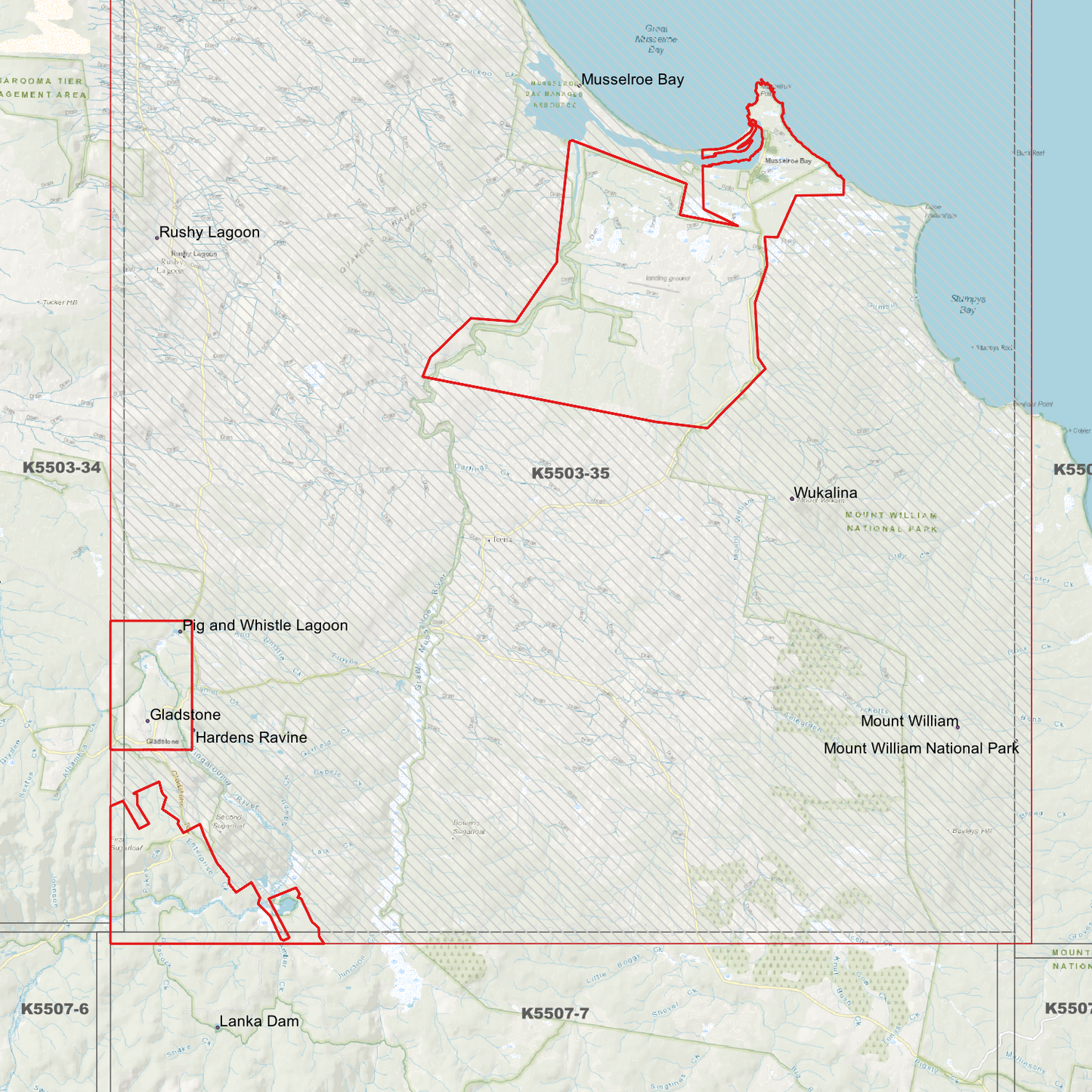 Musselroe Bay 1m Digital Elevation Model (K5503-35)
