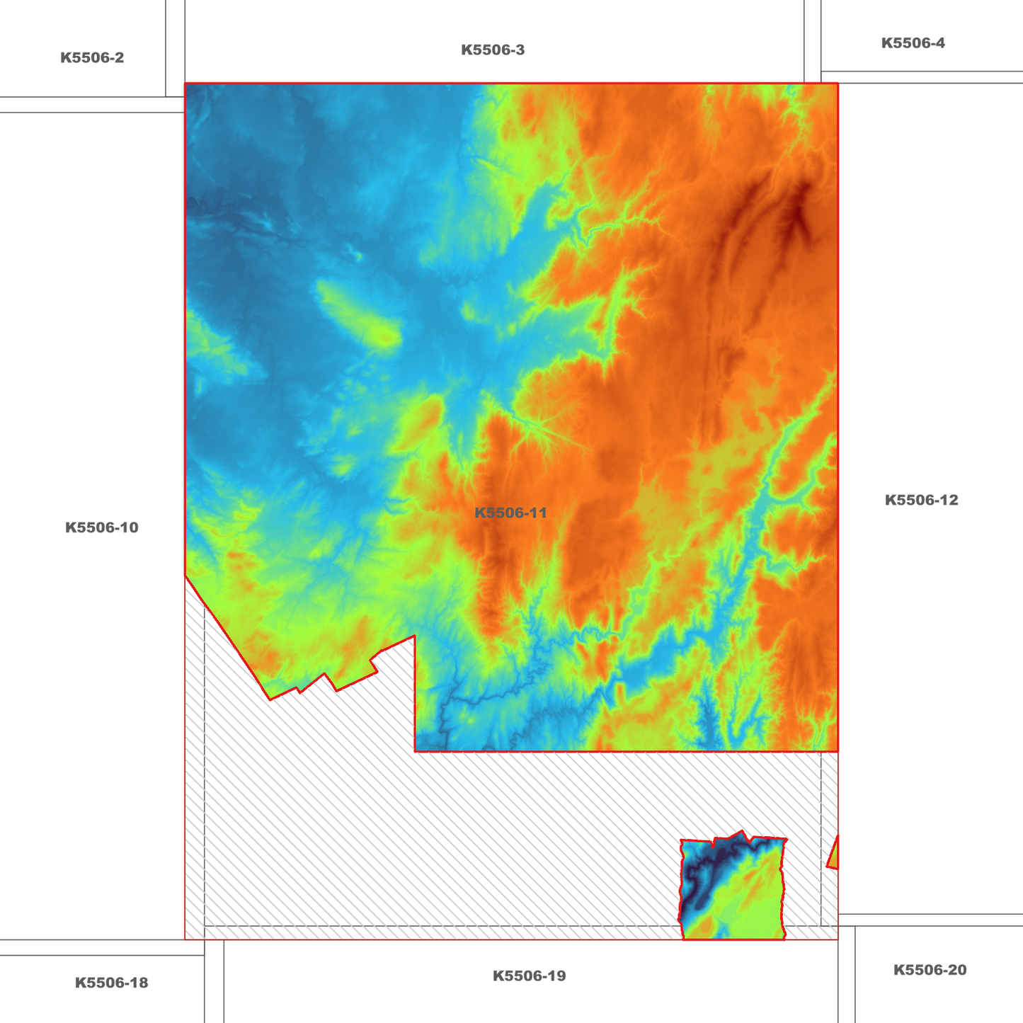 Takayna 1m Digital Elevation Model (K5506-11)
