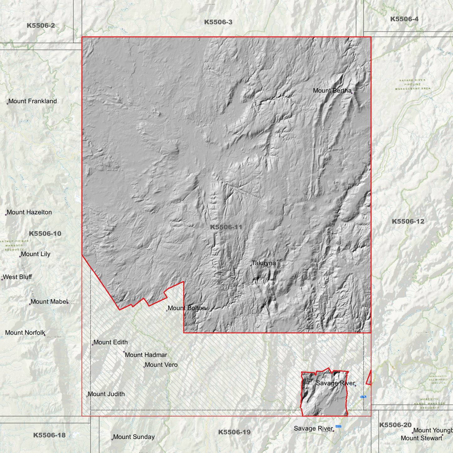 Takayna 1m Digital Elevation Model (K5506-11)