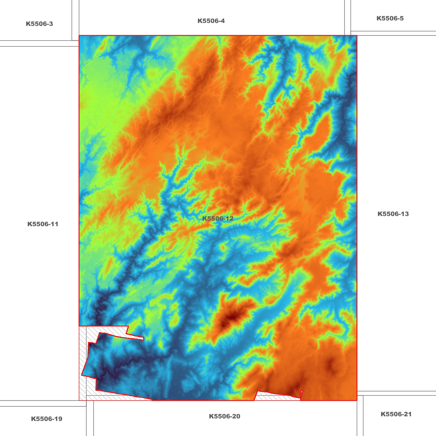 Magnet 1m Digital Elevation Model (K5506-12)
