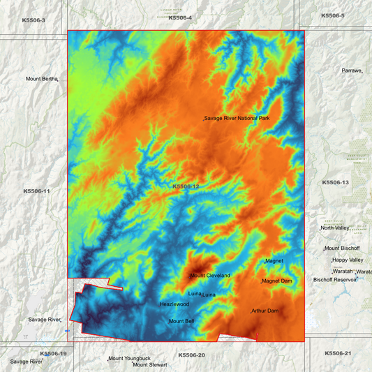 Magnet 1m Digital Elevation Model (K5506-12)