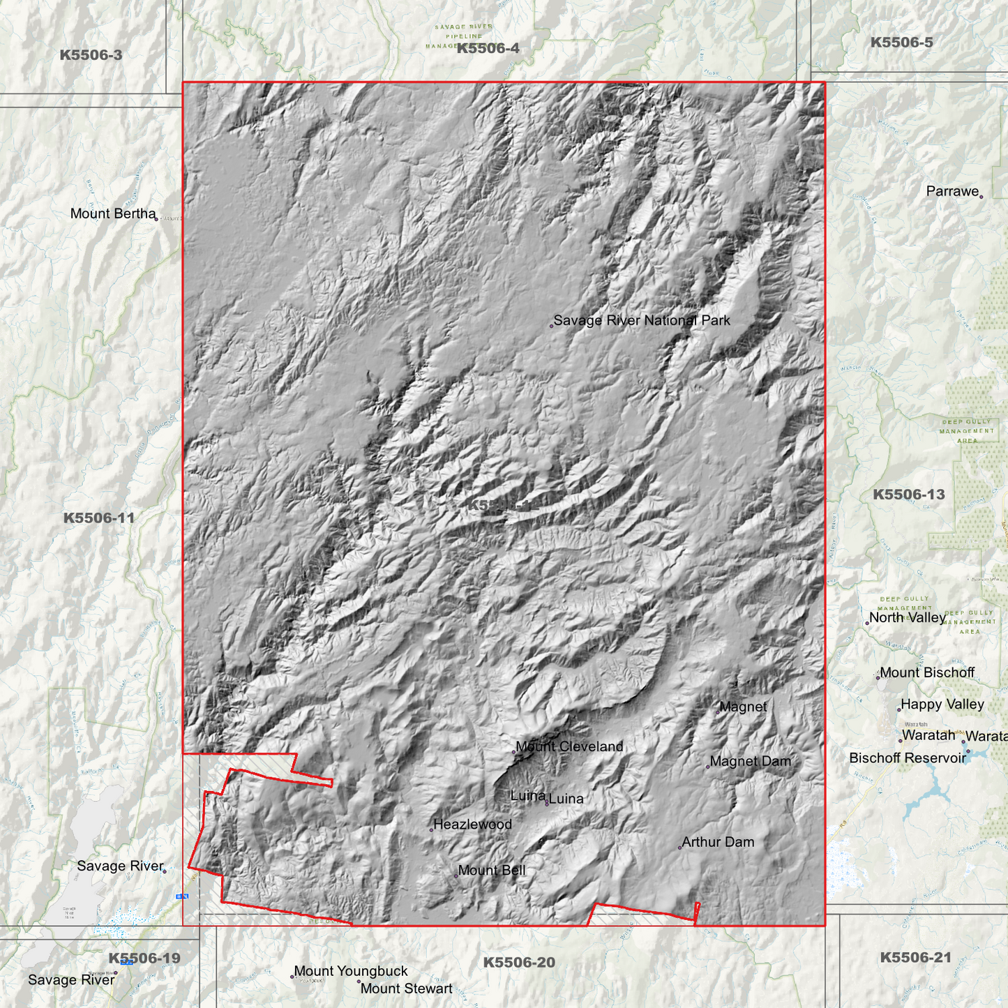 Magnet 1m Digital Elevation Model (K5506-12)