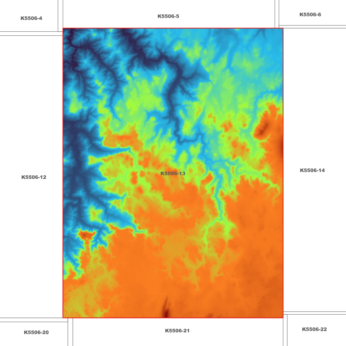 Waratah 1m Digital Elevation Model (K5506-13)