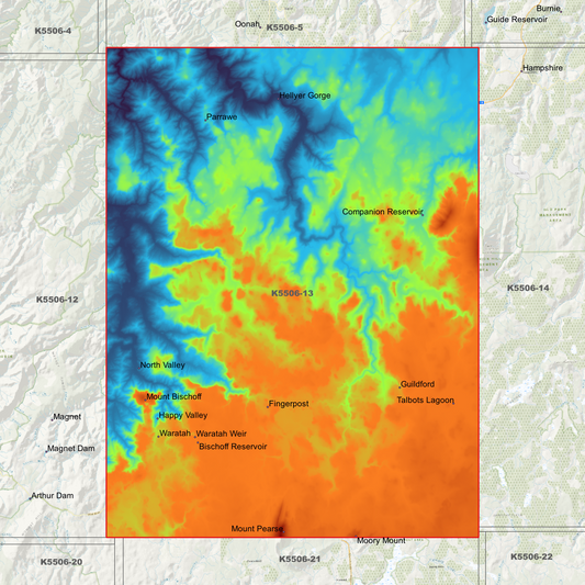 Waratah 1m Digital Elevation Model (K5506-13)
