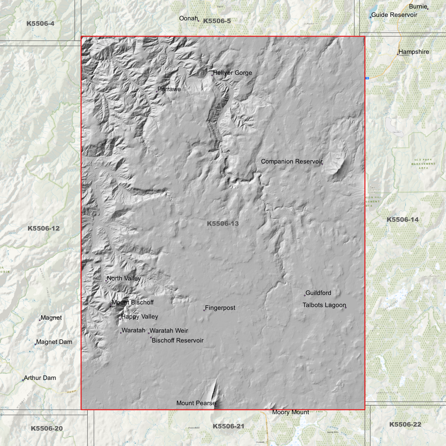 Waratah 1m Digital Elevation Model (K5506-13)