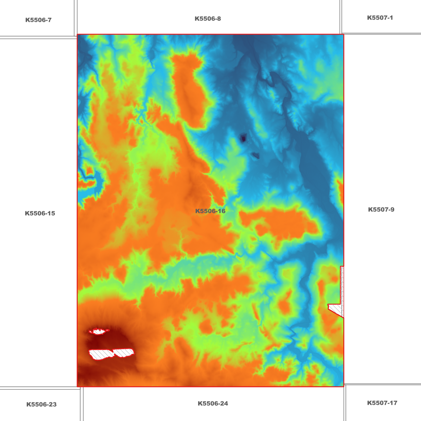 Sheffield 1m Digital Elevation Model (K5506-16)
