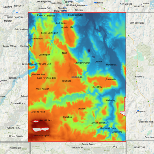 Sheffield 1m Digital Elevation Model (K5506-16)