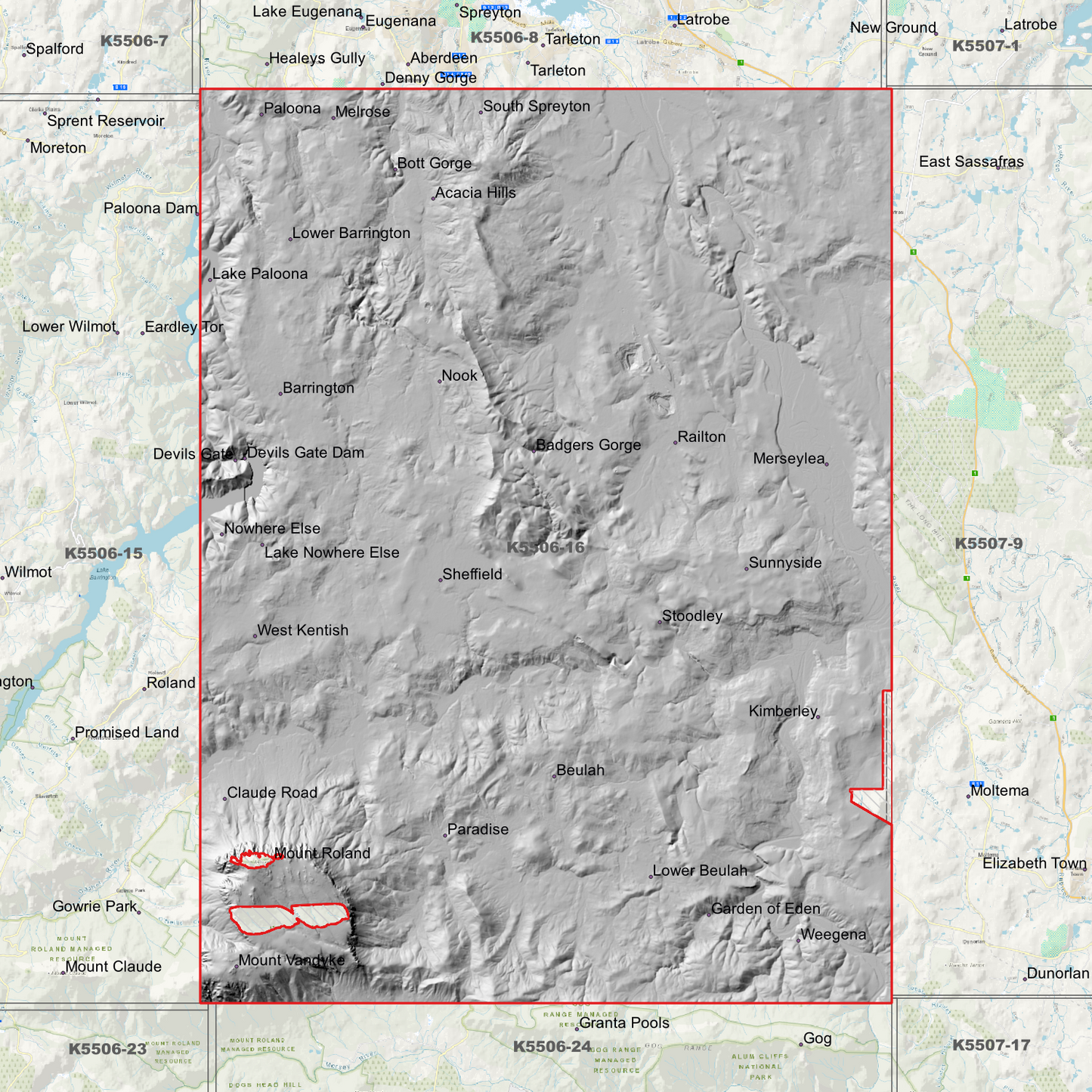 Sheffield 1m Digital Elevation Model (K5506-16)
