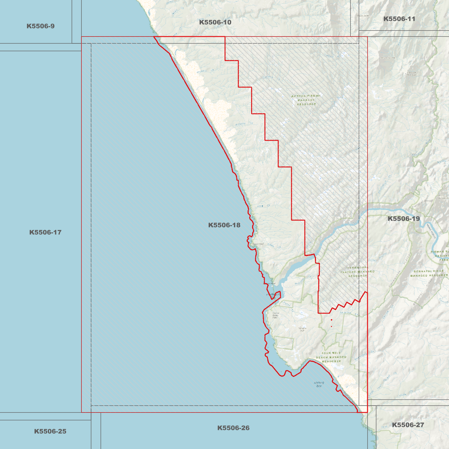 Pieman Heads 1m Digital Elevation Model (K5506-18)