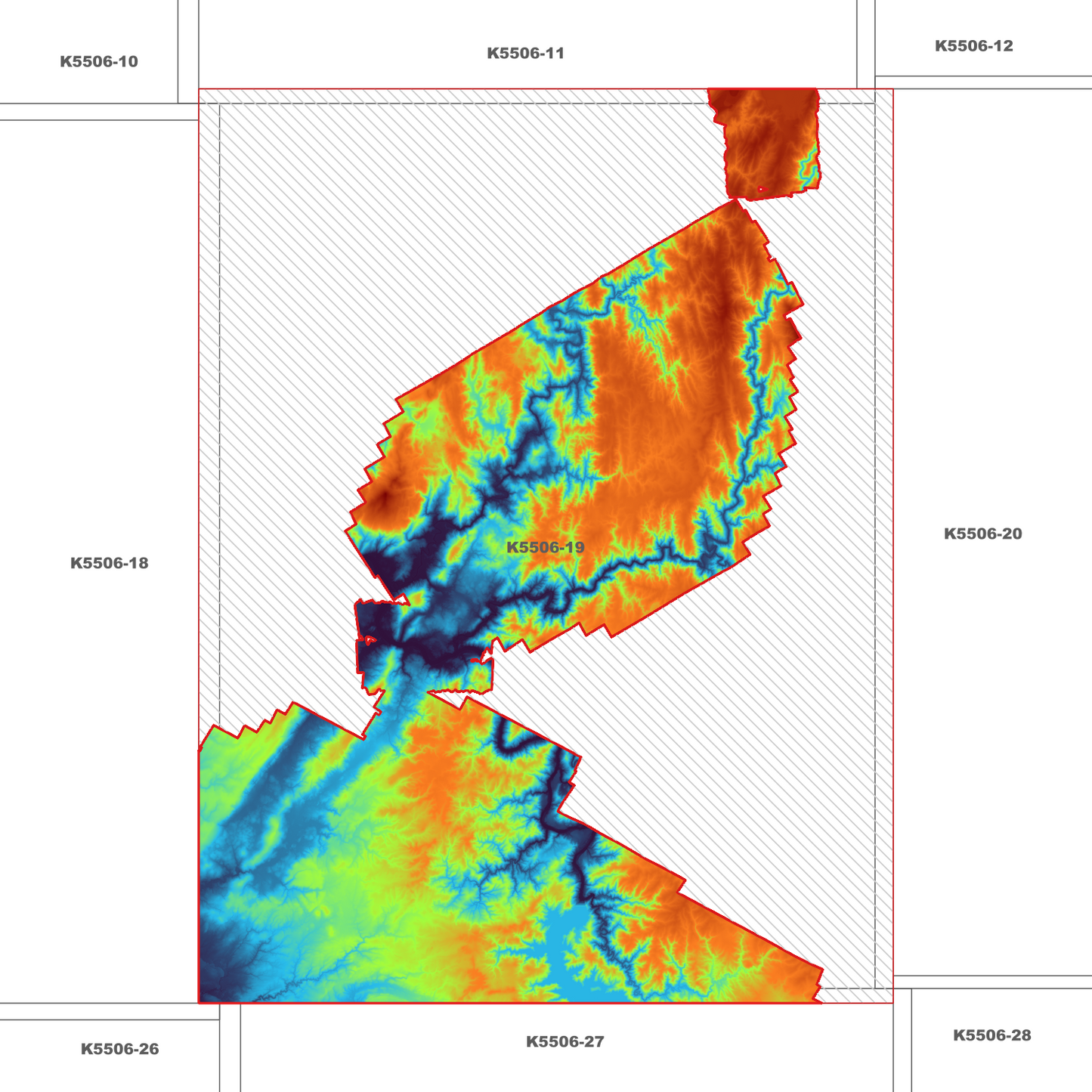 Corinna 1m Digital Elevation Model (K5506-19)