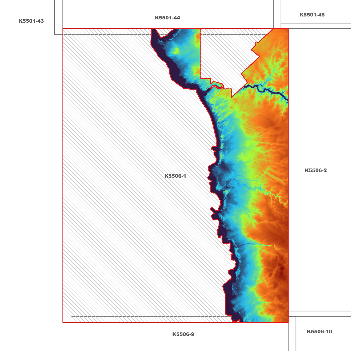 Arthur River 1m Digital Elevation Model (K5506-1)