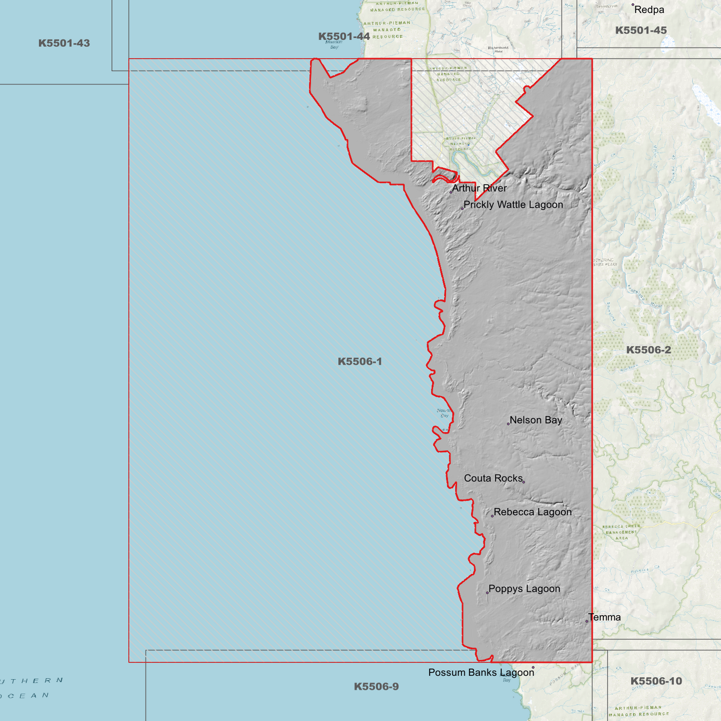Arthur River 1m Digital Elevation Model (K5506-1)