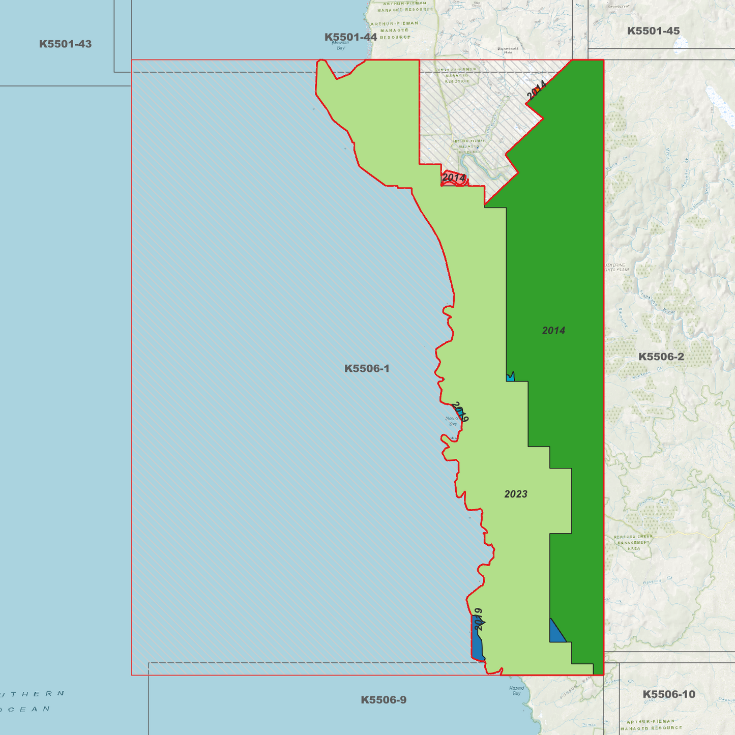 Arthur River 1m Digital Elevation Model (K5506-1)