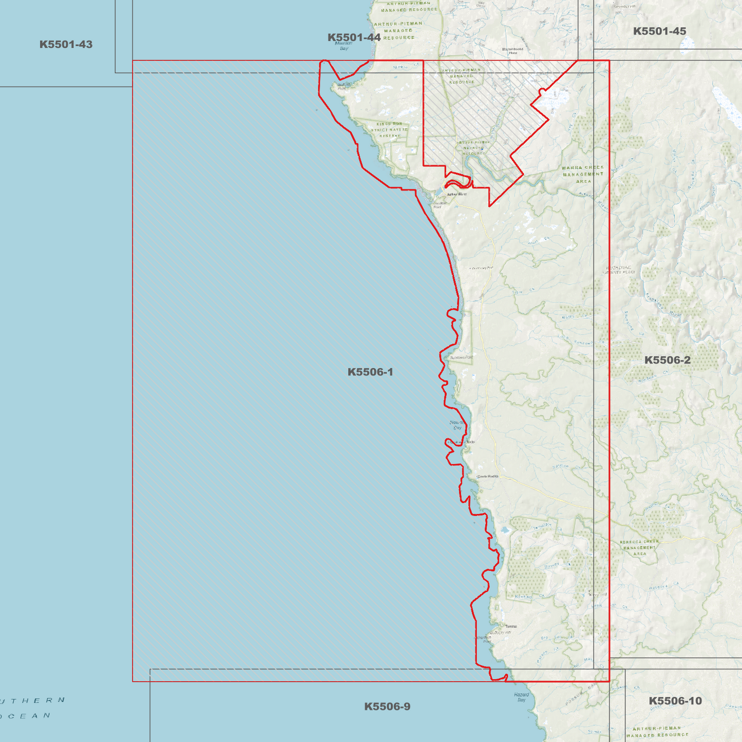 Arthur River 1m Digital Elevation Model (K5506-1)