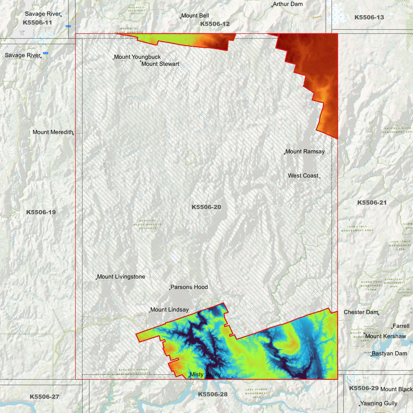 Mount Lindsay 1m Digital Elevation Model (K5506-20)