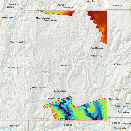Mount Lindsay 1m Digital Elevation Model (K5506-20)