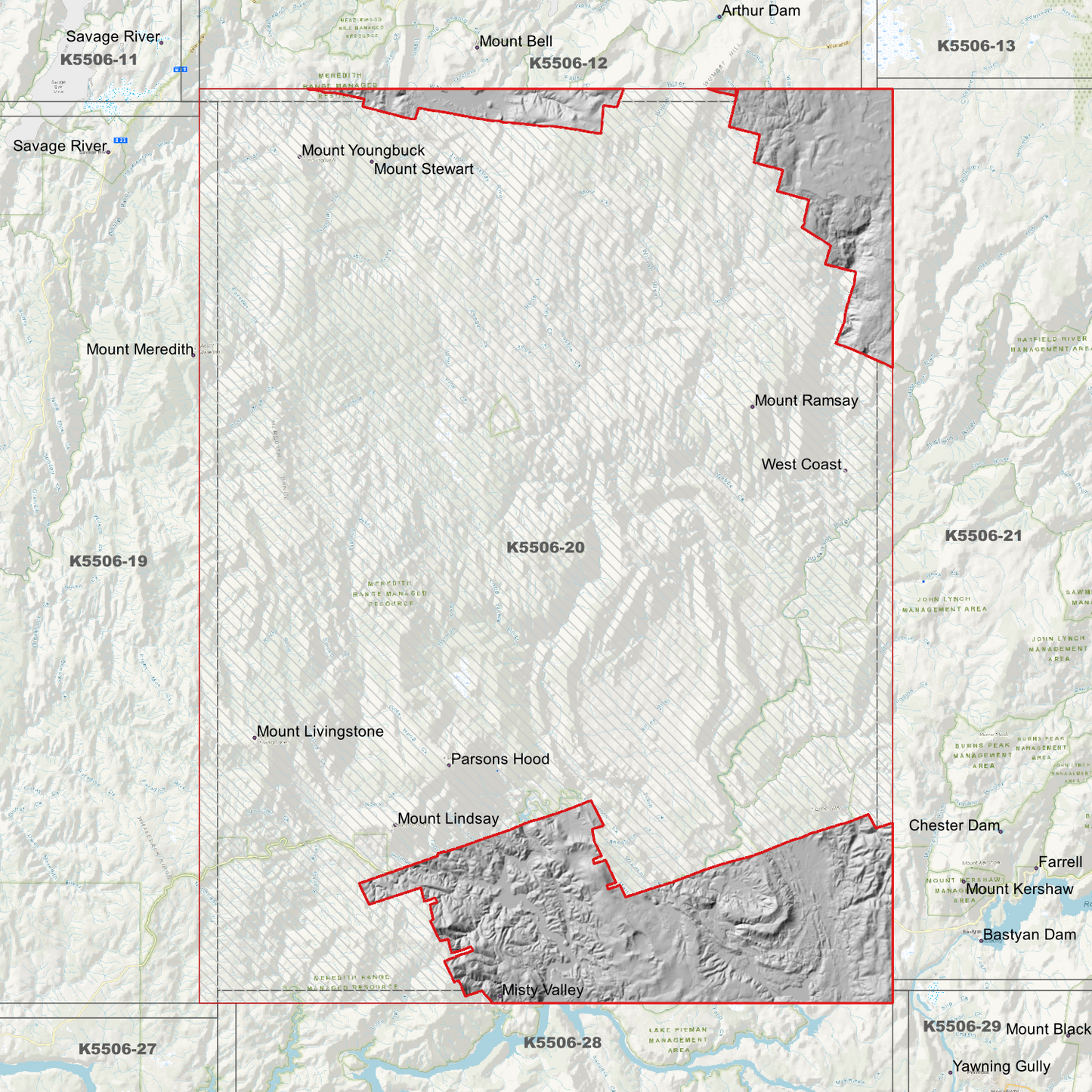 Mount Lindsay 1m Digital Elevation Model (K5506-20)