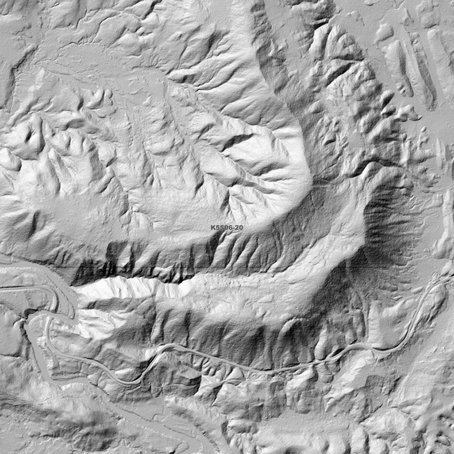 Mount Lindsay 1m Digital Elevation Model (K5506-20)