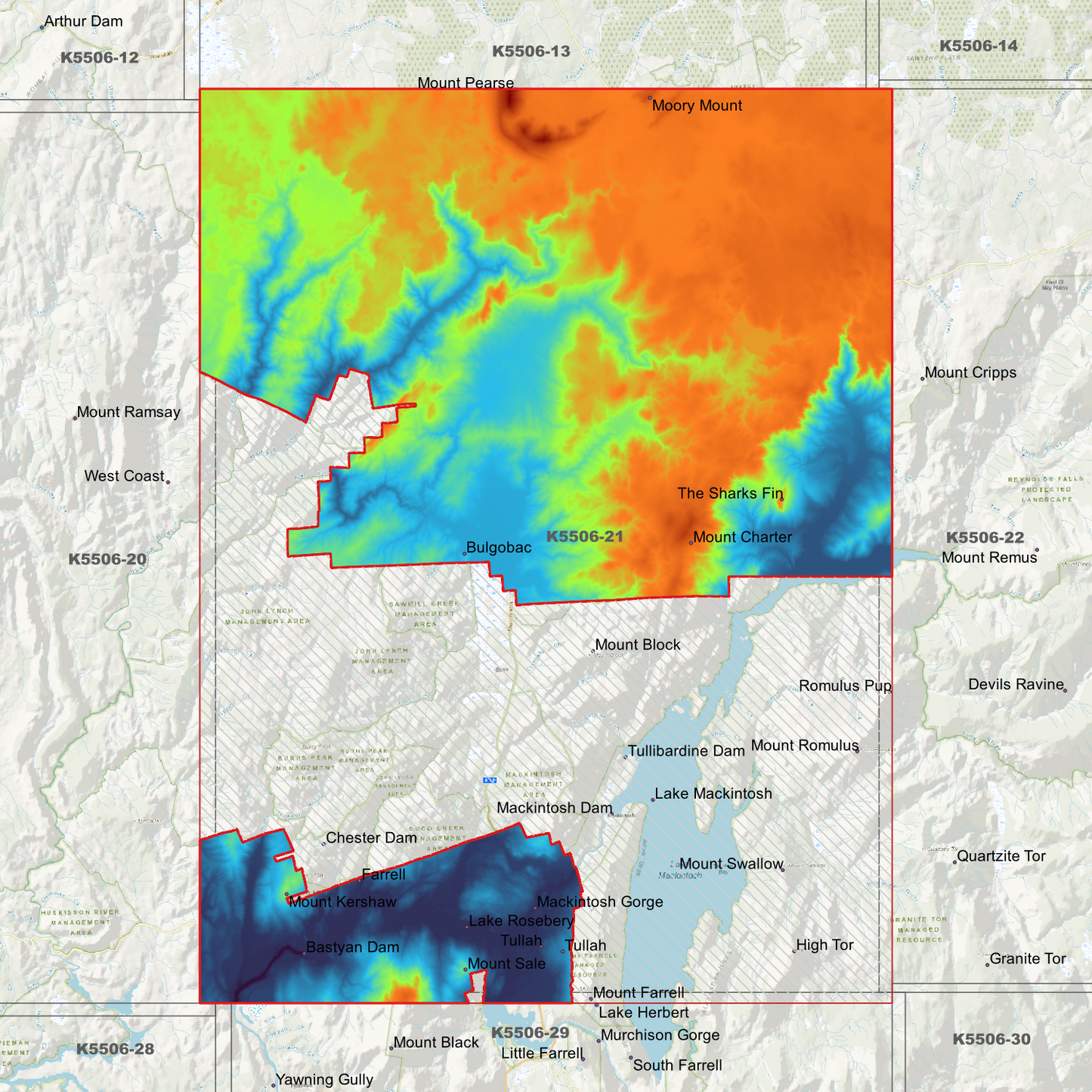 Tullah 1m Digital Elevation Model (K5506-21)