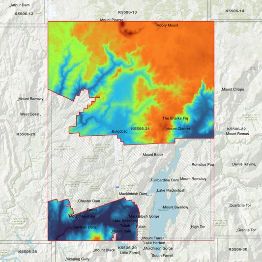 Tullah 1m Digital Elevation Model (K5506-21)