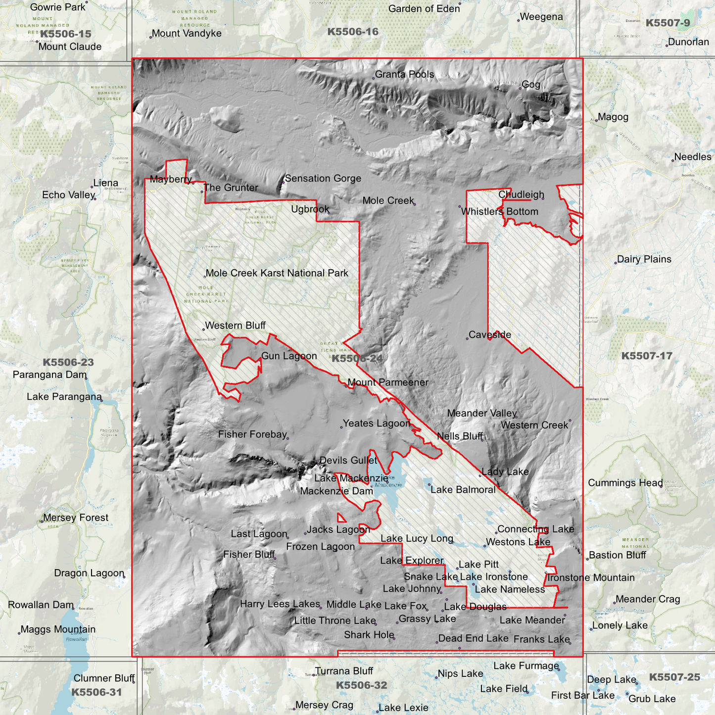 Mole Creek 1m Digital Elevation Model (K5506-24)