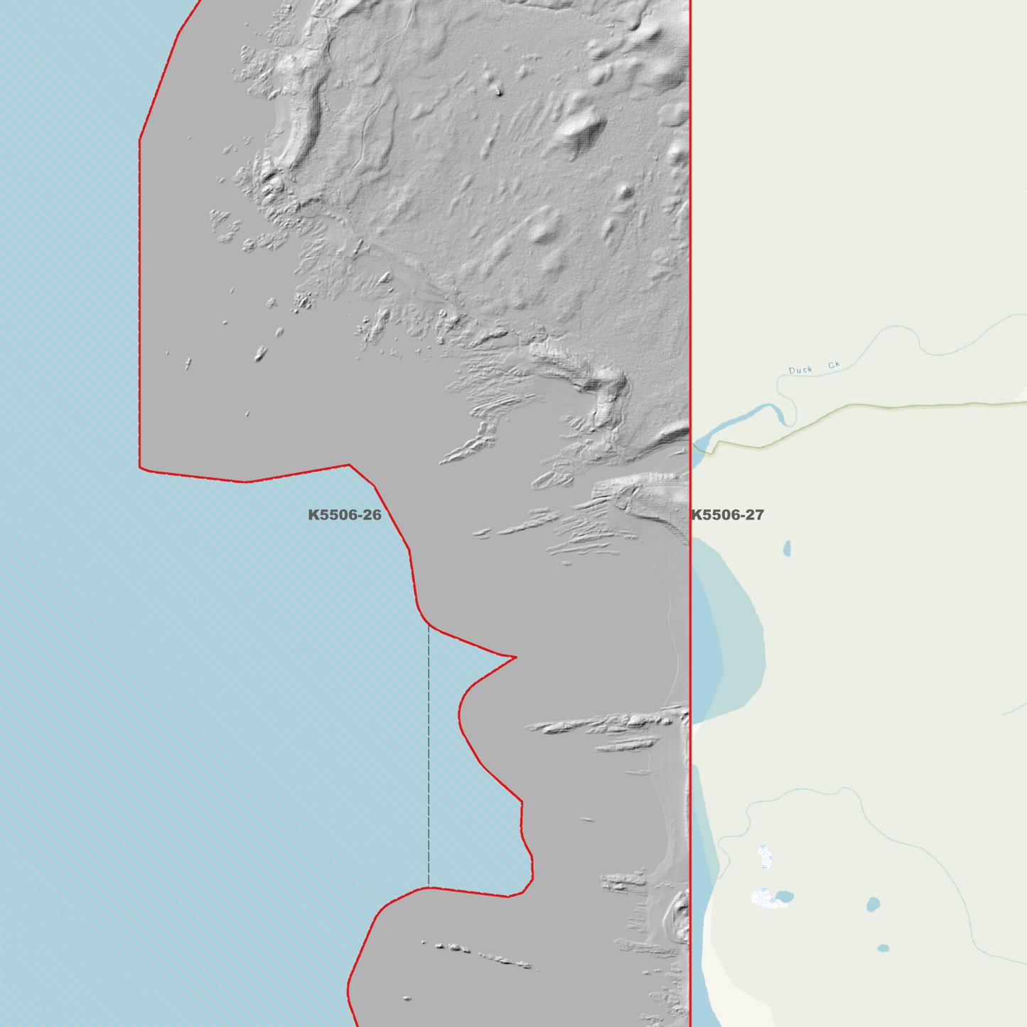 Hoyle Creek 1m Digital Elevation Model (K5506-26)