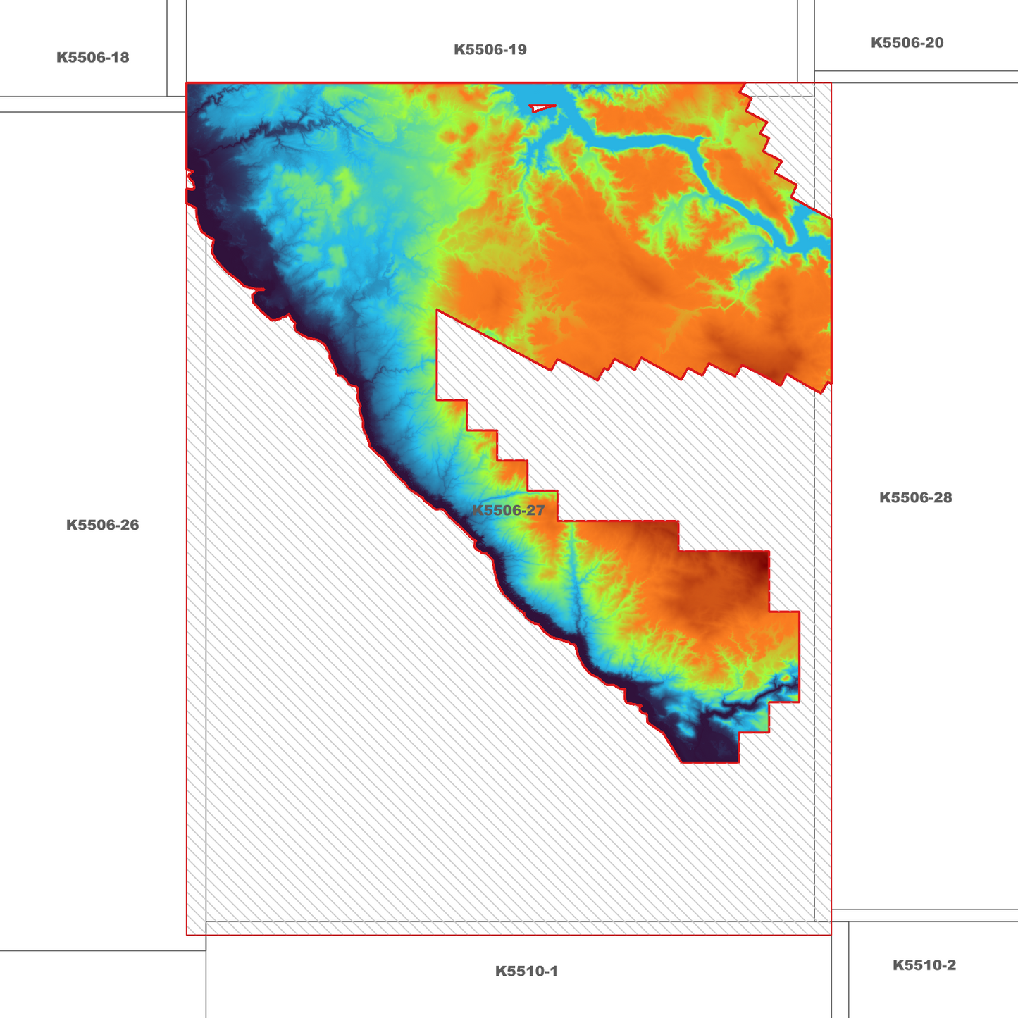 Granville Harbour 1m Digital Elevation Model (K5506-27)