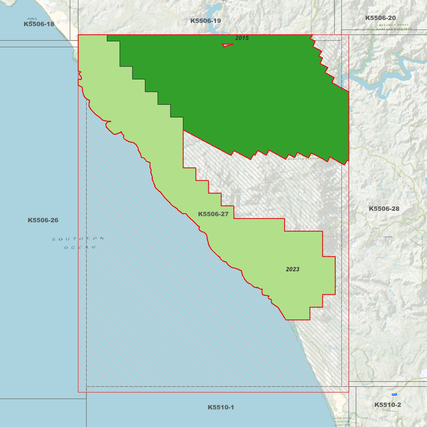 Granville Harbour 1m Digital Elevation Model (K5506-27)