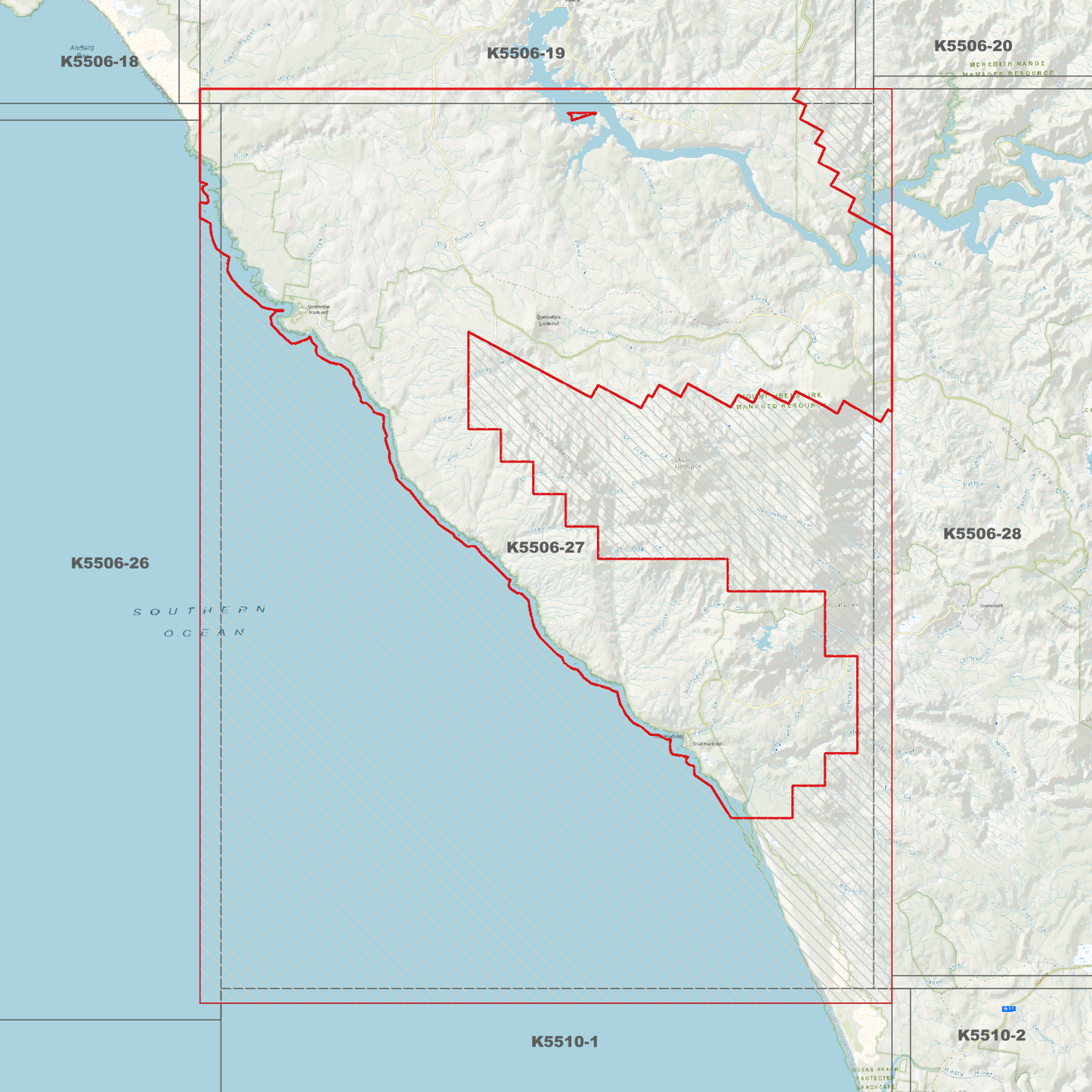 Granville Harbour 1m Digital Elevation Model (K5506-27)