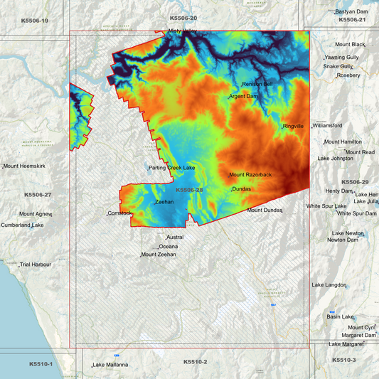 Zeehan 1m Digital Elevation Model (K5506-28)
