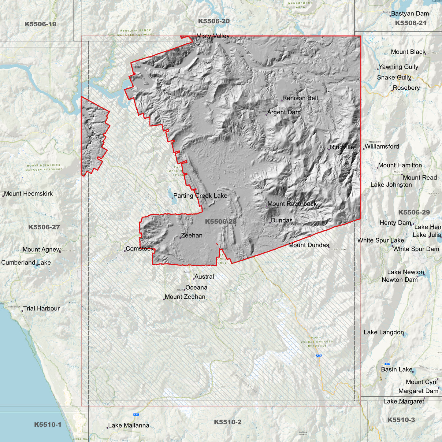 Zeehan 1m Digital Elevation Model (K5506-28)