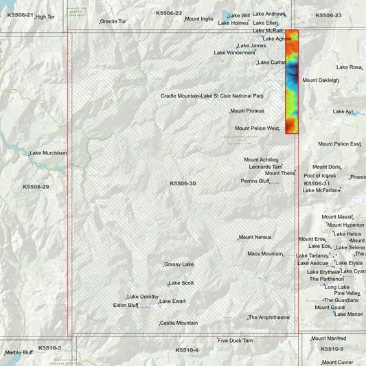 Lake Windermere 1m Digital Elevation Model (K5506-30)