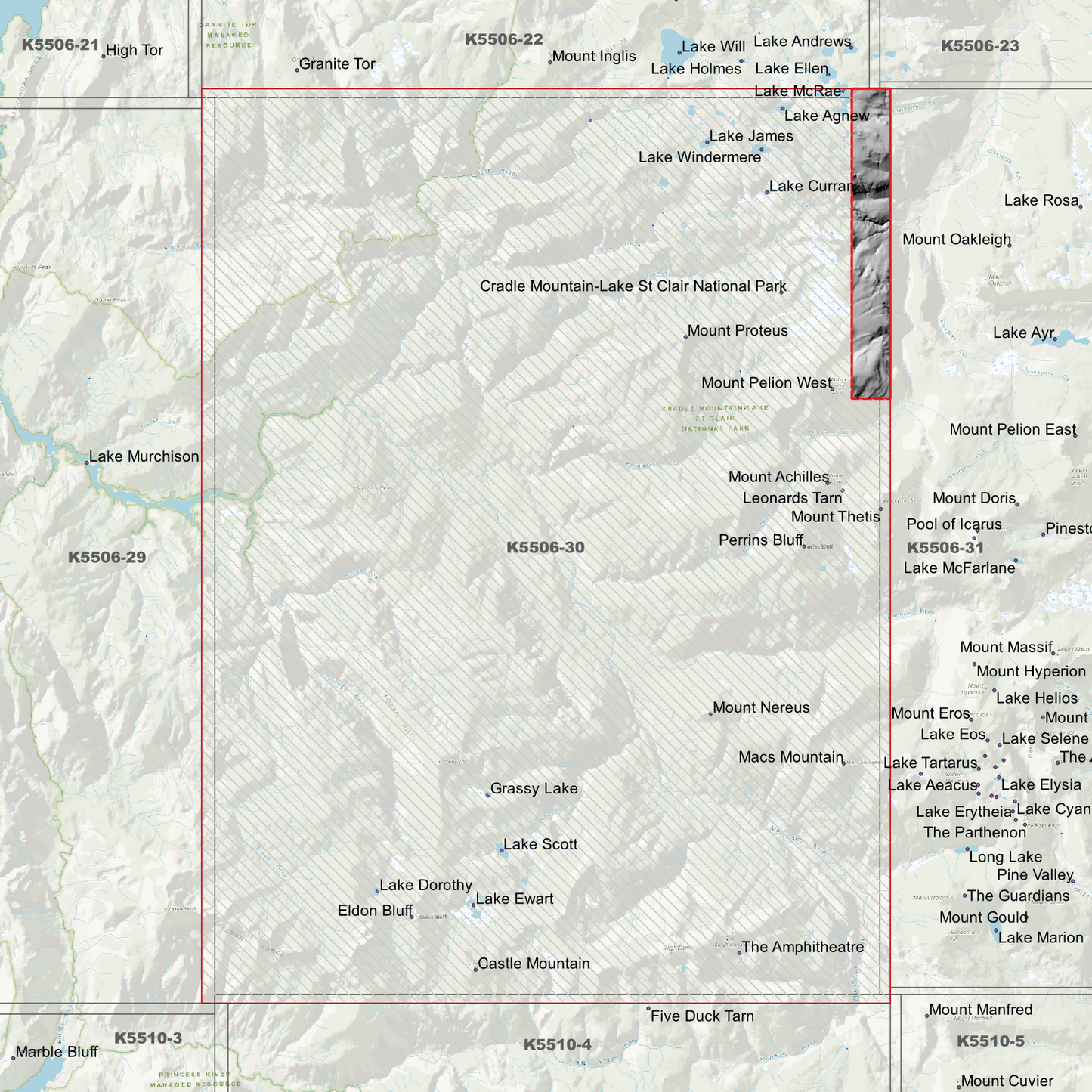 Lake Windermere 1m Digital Elevation Model (K5506-30)