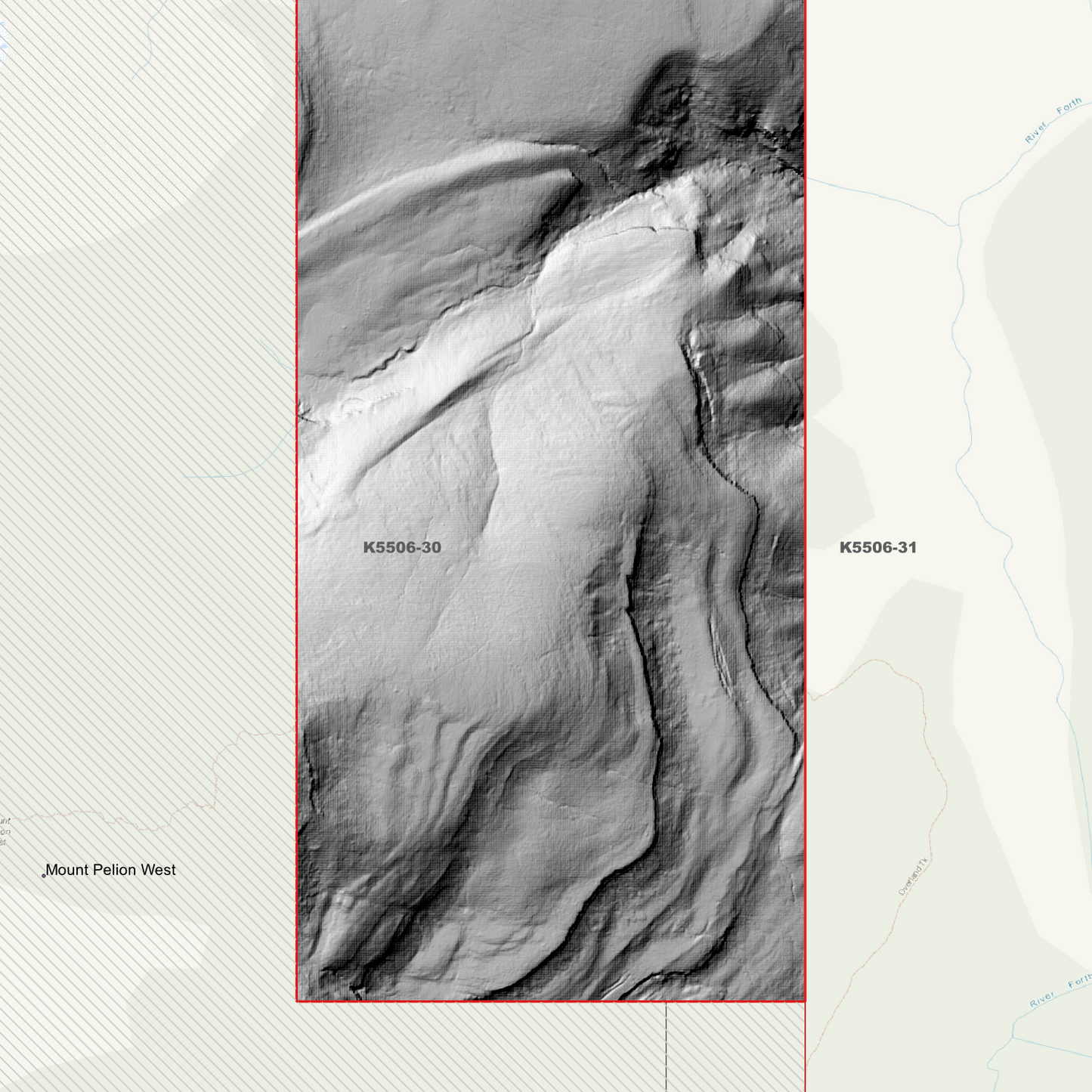 Lake Windermere 1m Digital Elevation Model (K5506-30)