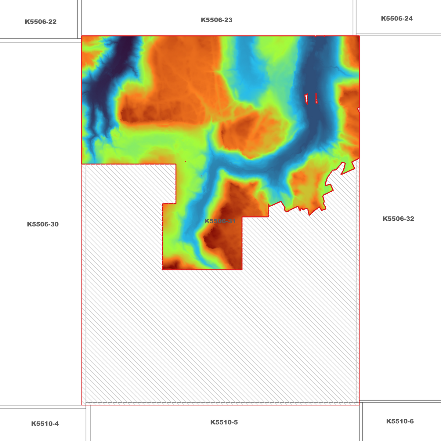 Mount Ossa 1m Digital Elevation Model (K5506-31)