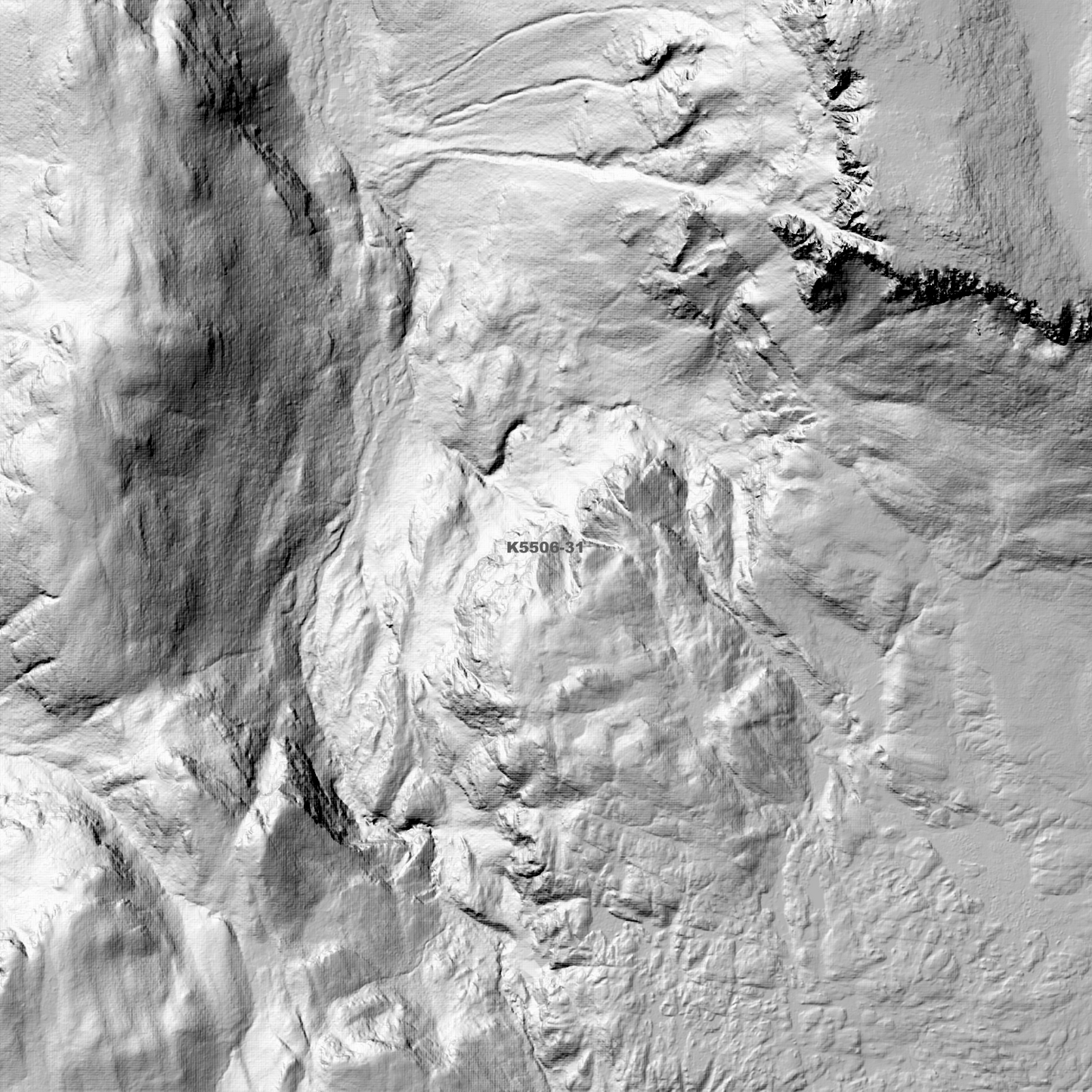 Mount Ossa 1m Digital Elevation Model (K5506-31)