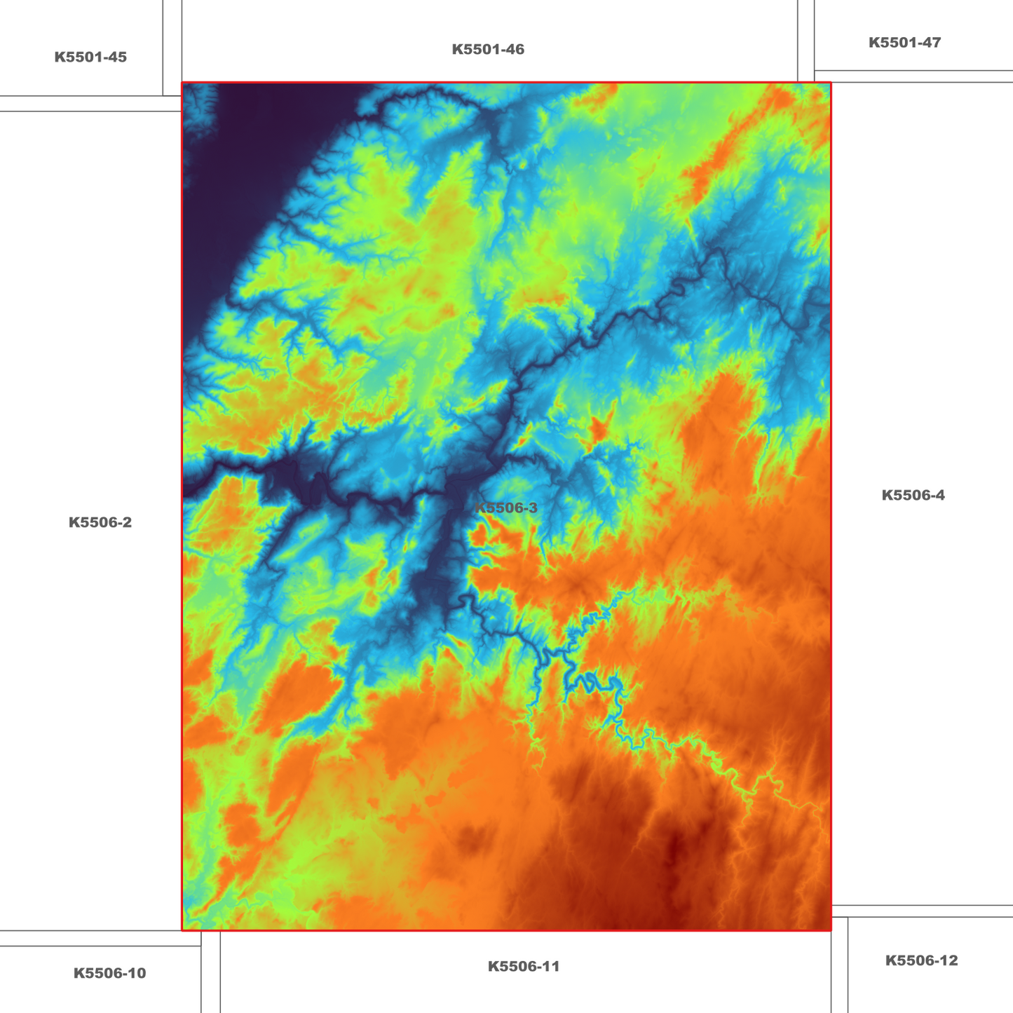 Trowutta 1m Digital Elevation Model (K5506-3)