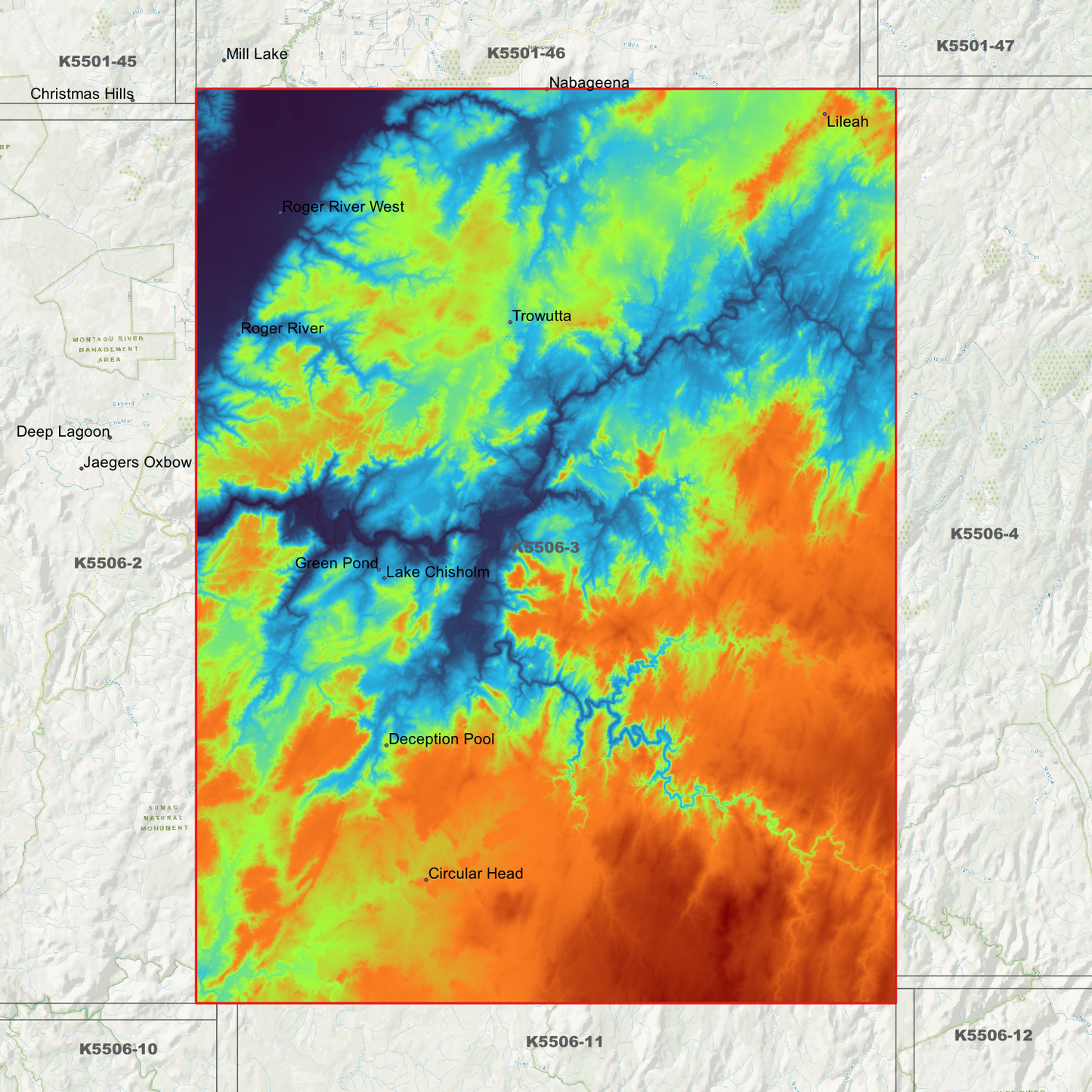 Trowutta 1m Digital Elevation Model (K5506-3)