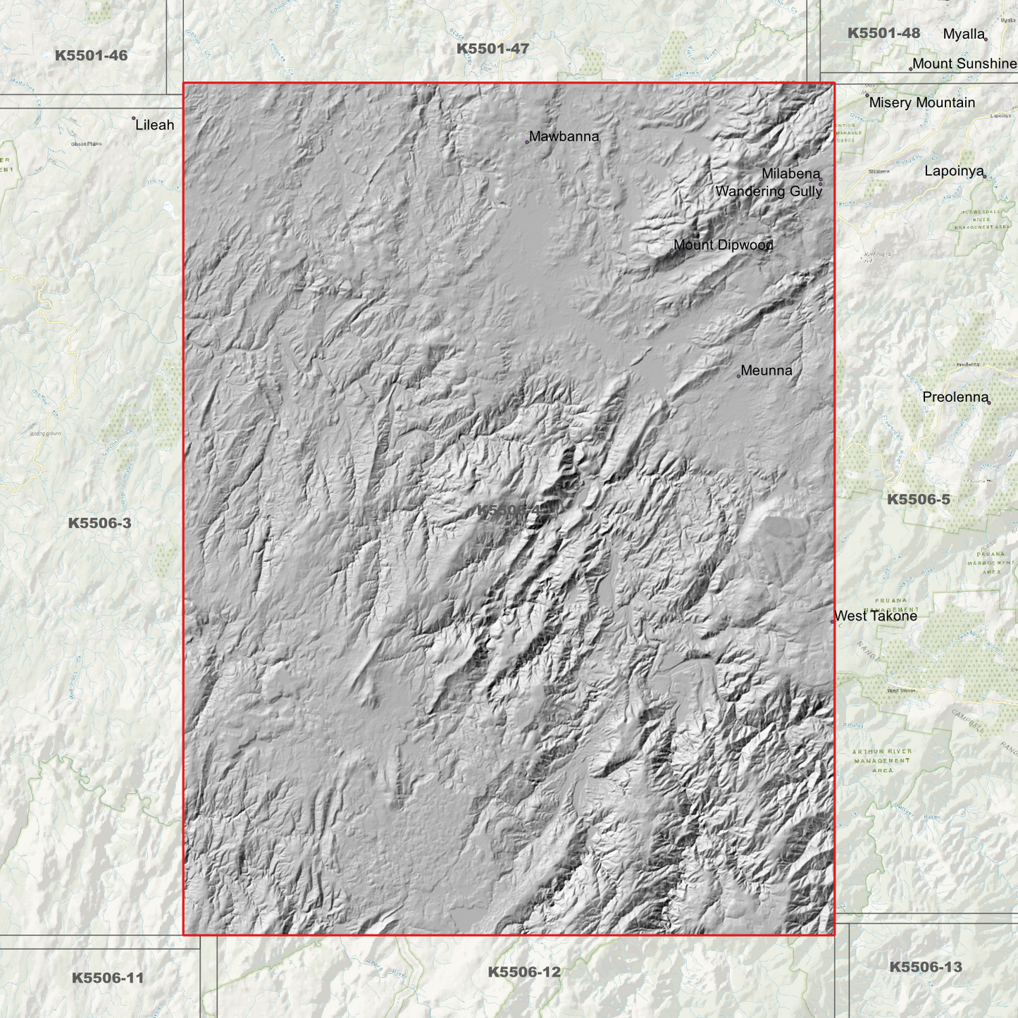 Dip River 1m Digital Elevation Model (K5506-4)
