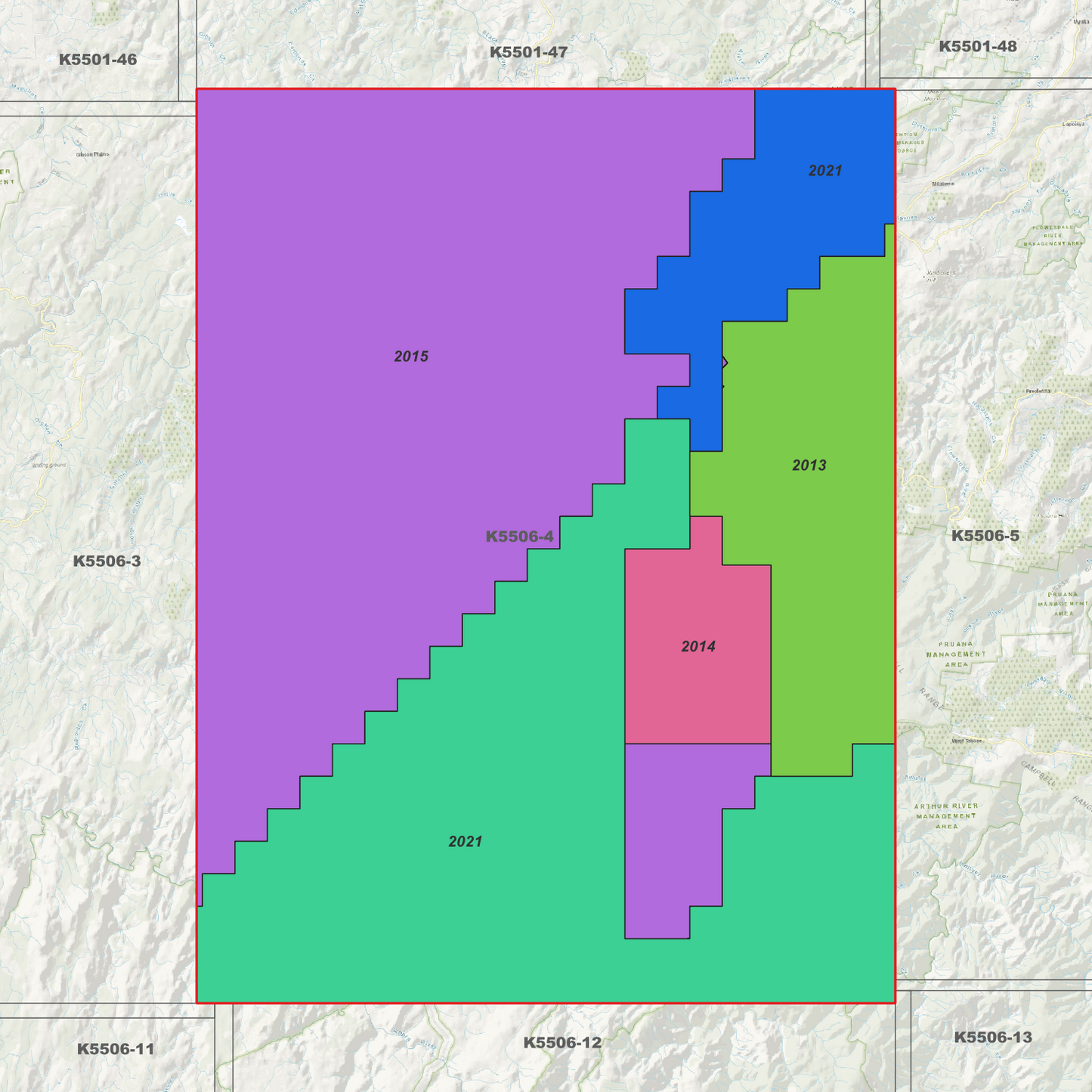Dip River 1m Digital Elevation Model (K5506-4)