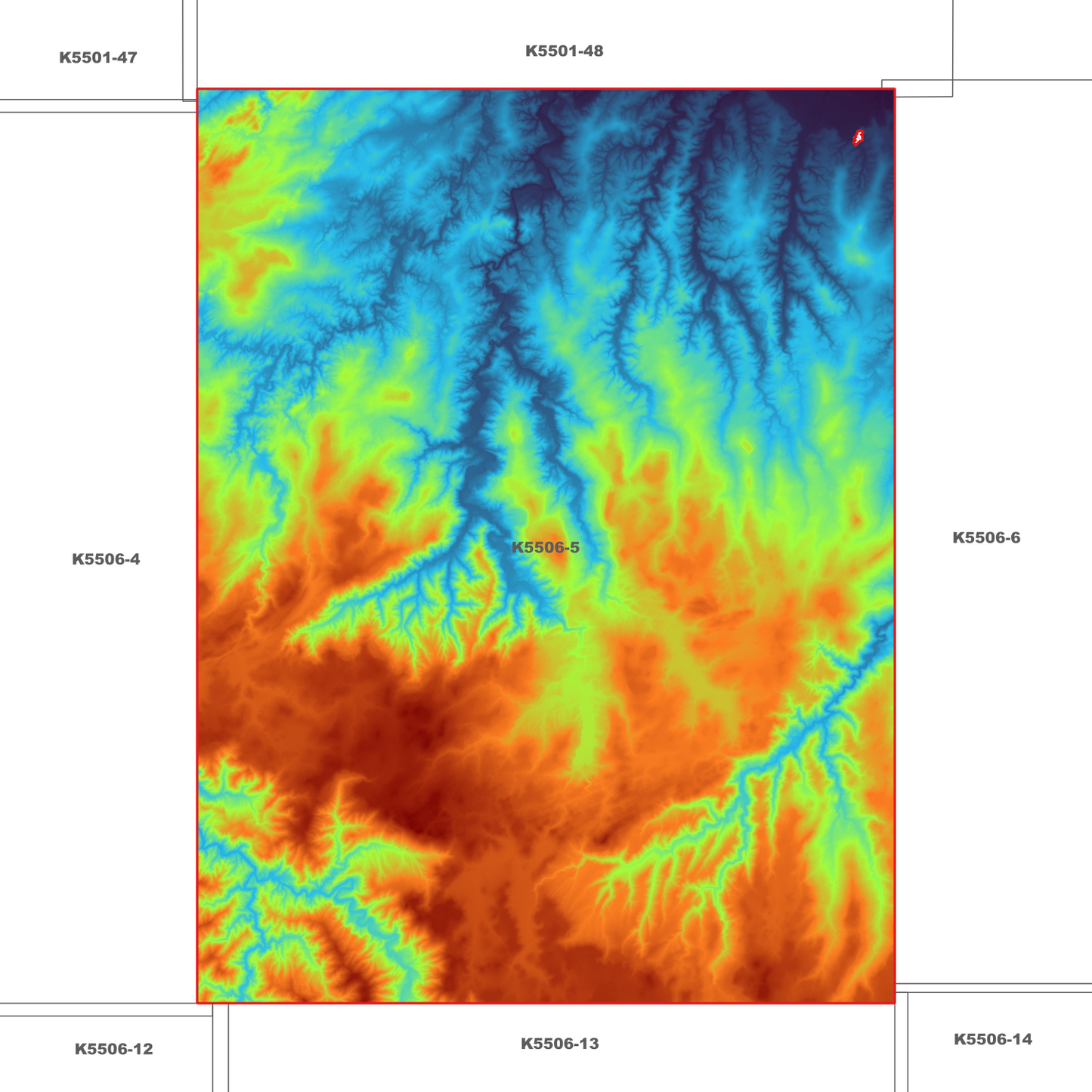 Yolla 1m Digital Elevation Model (K5506-5)