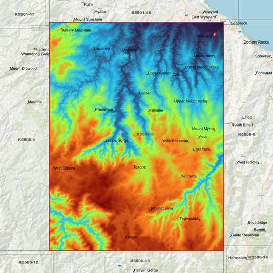 Yolla 1m Digital Elevation Model (K5506-5)
